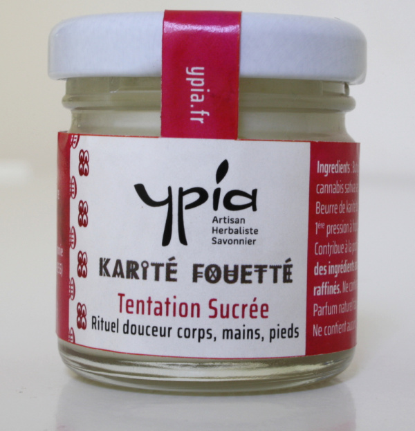 Petit pot 41ml de Karité fouetté Tentation sucrée